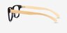 Reserve Black & Light Wood AcetateEyeglass Frames from EyeBuyDirect, Side View