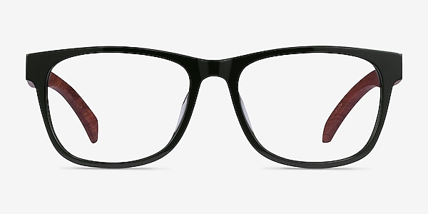 Reserve Green & Red Wood Acetate Eyeglass Frames