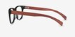 Reserve Green & Red Wood AcetateEyeglass Frames from EyeBuyDirect, Side View