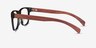 Reserve Green & Red Wood AcetateEyeglass Frames from EyeBuyDirect, Side View