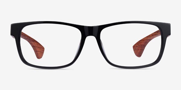 Taiga Black & Wood Acétate Montures de lunettes de vue