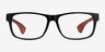 Taiga Black & Wood AcetateEyeglass Frames from EyeBuyDirect, Front View