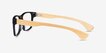 Taiga Black & Light Wood AcetateEyeglass Frames from EyeBuyDirect, Side View