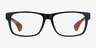 Taiga Dark Gray & Wood AcetateEyeglass Frames from EyeBuyDirect, Front View