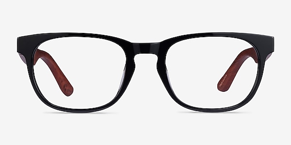 Tongass Black & Red Wood Acetate Eyeglass Frames