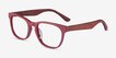 Tongass Red AcetateEyeglass Frames from EyeBuyDirect, Angle View