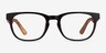Tongass Dark Brown & Wood AcetateEyeglass Frames from EyeBuyDirect, Front View