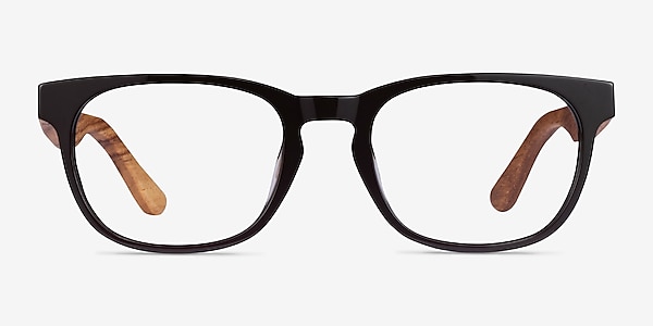 Tongass Dark Brown & Wood Acetate Eyeglass Frames