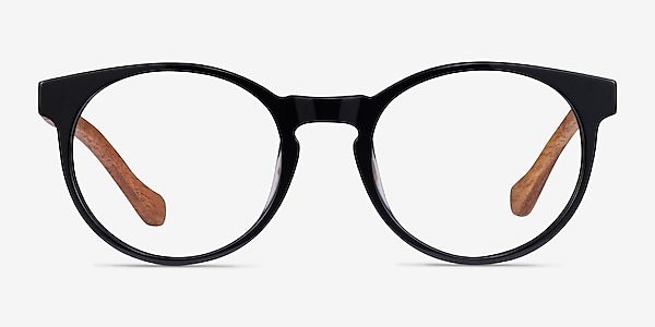 Everglades Black & Wood Acetate Eyeglass Frames