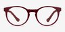 Everglades Red & Red Wood AcetateEyeglass Frames from EyeBuyDirect, Front View