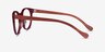 Everglades Red & Red Wood AcetateEyeglass Frames from EyeBuyDirect, Side View