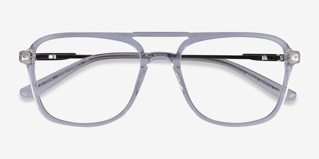 Eddie Clear AcetateEyeglass Frames from EyeBuyDirect, Closed View