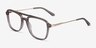 Eddie Clear Gray AcetateEyeglass Frames from EyeBuyDirect, Angle View