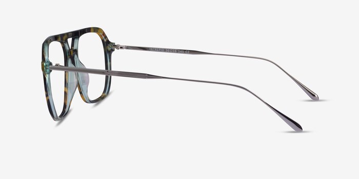 Intrepid Green Tortoise Acetate Eyeglass Frames from EyeBuyDirect