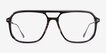 Intrepid Gray Striped AcetateEyeglass Frames from EyeBuyDirect, Front View