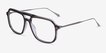Intrepid Gray Striped AcetateEyeglass Frames from EyeBuyDirect, Angle View