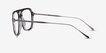 Intrepid Gray Striped AcetateEyeglass Frames from EyeBuyDirect, Side View