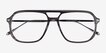 Intrepid Gray Striped AcetateEyeglass Frames from EyeBuyDirect, Closed View