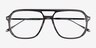 Intrepid Gray Striped AcetateEyeglass Frames from EyeBuyDirect, Closed View