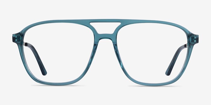 Metropolis Teal Acetate Eyeglass Frames from EyeBuyDirect