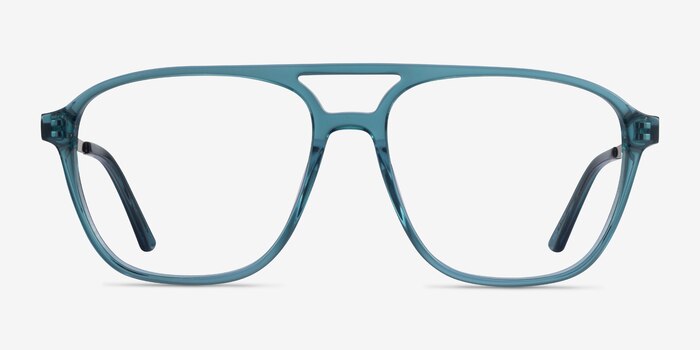 Metropolis Teal Acétate Montures de lunettes de vue d'EyeBuyDirect