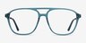 Metropolis Teal AcetateEyeglass Frames from EyeBuyDirect, Front View