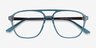 Metropolis Teal AcetateEyeglass Frames from EyeBuyDirect, Closed View