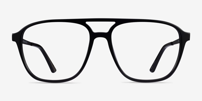 Metropolis Black Acetate Eyeglass Frames from EyeBuyDirect