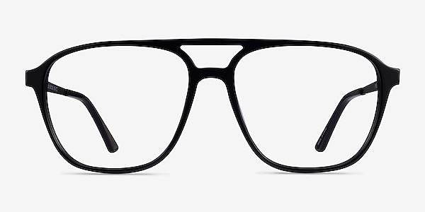 Metropolis Black Acetate Eyeglass Frames