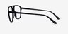 Metropolis Black AcetateEyeglass Frames from EyeBuyDirect, Side View