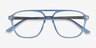 Metropolis Clear Blue AcetateEyeglass Frames from EyeBuyDirect, Closed View