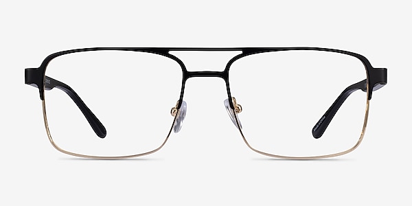 Gustave Black Gold Acetate Eyeglass Frames