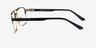 Gustave Black Gold AcetateEyeglass Frames from EyeBuyDirect, Side View