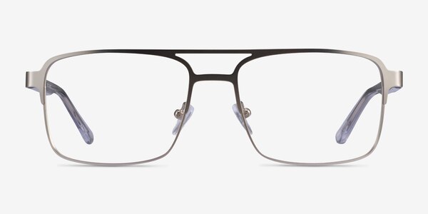 Gustave Silver Clear Acétate Montures de lunettes de vue