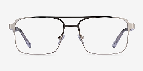 Gustave Silver Clear Acetate Eyeglass Frames