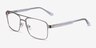 Gustave Silver Clear AcetateEyeglass Frames from EyeBuyDirect, Angle View