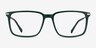 Boscus Green Silver AcetateEyeglass Frames from EyeBuyDirect, Front View