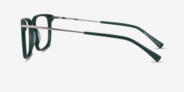 Boscus Green Silver AcetateEyeglass Frames from EyeBuyDirect, Side View