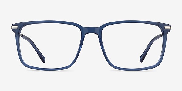 Boscus Clear Blue Silver Acetate Eyeglass Frames