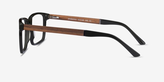 Symbiosis Vert foncé AcétateMontures de lunettes de vue d'EyeBuyDirect, Vue de Côté