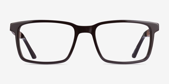 Symbiosis Brown Acetate Eyeglass Frames from EyeBuyDirect