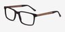 Symbiosis Brown AcetateEyeglass Frames from EyeBuyDirect, Angle View