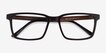 Symbiosis Brown AcetateEyeglass Frames from EyeBuyDirect, Closed View