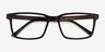 Symbiosis Brown AcetateEyeglass Frames from EyeBuyDirect, Closed View