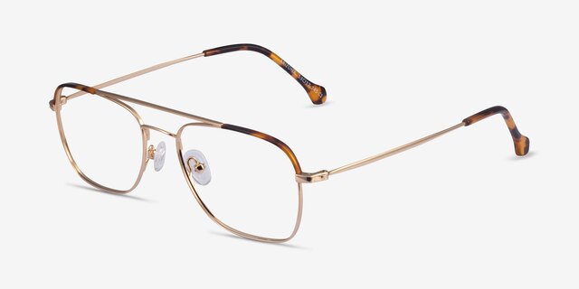Arizona Gold Tortoise AcetateEyeglass Frames from EyeBuyDirect, Angle View