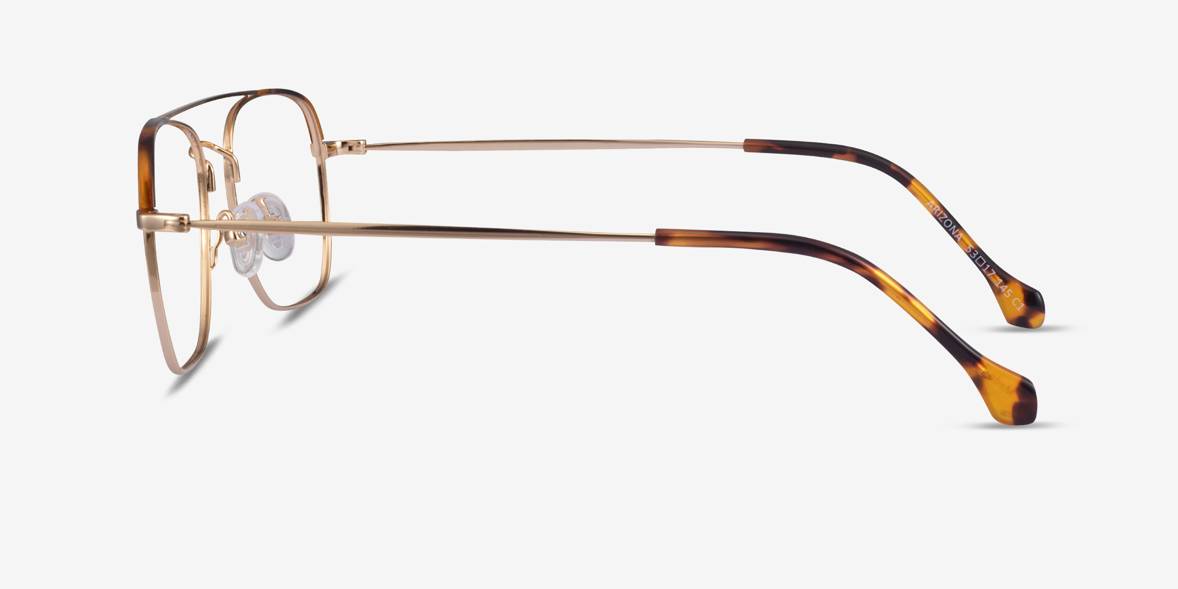 Arizona Aviator Gold Tortoise Full Rim Eyeglasses | Eyebuydirect