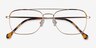 Arizona Gold Tortoise AcetateEyeglass Frames from EyeBuyDirect, Closed View