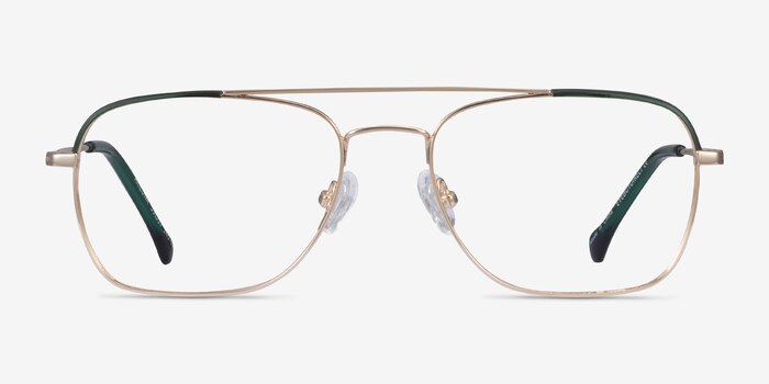 Arizona Green Gold Acetate Eyeglass Frames from EyeBuyDirect