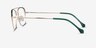 Arizona Green Gold AcetateEyeglass Frames from EyeBuyDirect, Side View