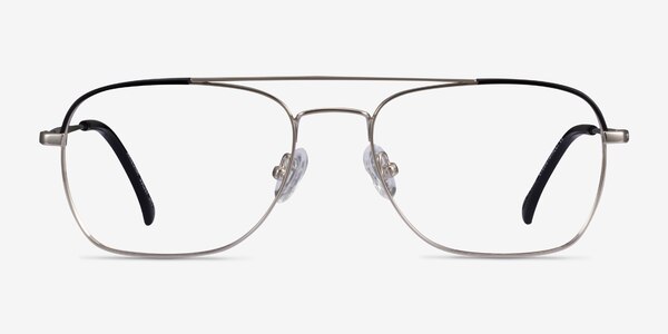 Arizona Silver Black Acetate Eyeglass Frames